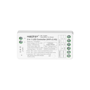 Kép 1/9 - MiLight FUT035W+ 2 az 1-ben LED vezérlő egyszínű és CCT szalagokhoz, WIFI, 12A