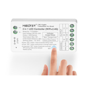 Kép 3/9 - MiLight FUT035W+ 2 az 1-ben LED vezérlő egyszínű és CCT szalagokhoz, WIFI, 12A