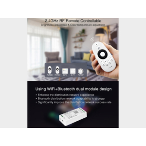 Kép 6/9 - MiLight FUT035W+ 2 az 1-ben LED vezérlő egyszínű és CCT szalagokhoz, WIFI, 12A