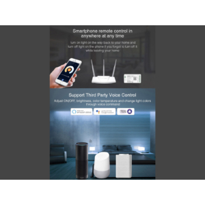 Kép 9/9 - MiLight FUT035W+ 2 az 1-ben LED vezérlő egyszínű és CCT szalagokhoz, WIFI, 12A