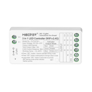 Kép 1/7 - MiLight FUT037W+ 3 az 1-ben LED vezérlő RGB, RGBW, RGB-CCT szalagokhoz, WIFI, 12A