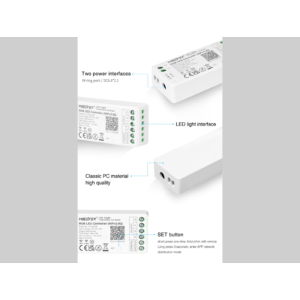 Kép 7/7 - MiLight FUT037W+ 3 az 1-ben LED vezérlő RGB, RGBW, RGB-CCT szalagokhoz, WIFI, 12A