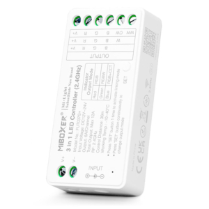 Kép 1/3 - MiLight FUT037S+ 3 az 1-ben LED vezérlő RGB, RGBW, RGB-CCT szalagokhoz, 12A