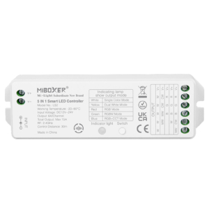 Kép 3/5 - MiLight univerzális vezérlő egyszínű, WW+CW, RGB, RGBW, RGB+CCT LED szalaghoz, 12-48V, 15A