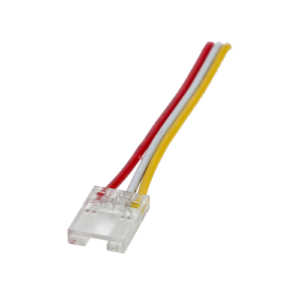 Kép 2/2 - ANROLED forrasztásmentes betáp vezeték CCT COB LED szalaghoz (10 mm - 3 eres) 7 cm vezetékkel