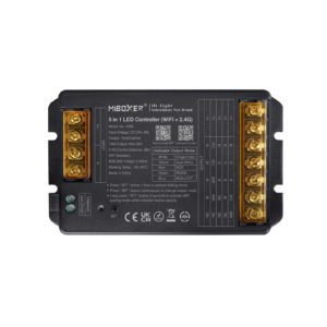 Kép 1/3 - MiLight HW5 5 az 1-ben LED vezérlő egyszínű, CCT, RGB, RGBW, RGB+CCT szalagokhoz, WIFI, 30A