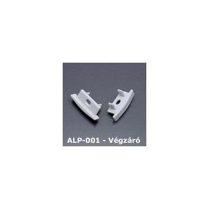 Kép 1/3 - LED Profiles ALP-001 Véglezáró alumínium LED profilhoz - szürke