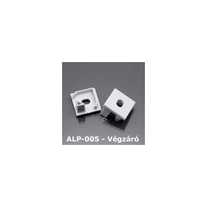 Kép 1/3 - LED Profiles ALP-005 Véglezáró alumínium LED profilhoz, szürke