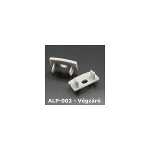 Kép 1/2 - LED Profiles ALP-002, ALP-002RL Véglezáró alumínium LED profilhoz, szürke