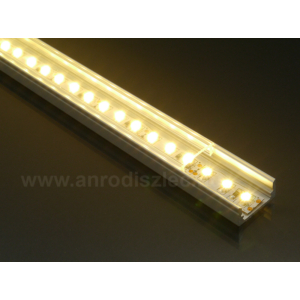 Kép 6/6 - LED Profiles ALP-002 - Aluminium U profil ezüst, LED szalaghoz, átlátszó burával
