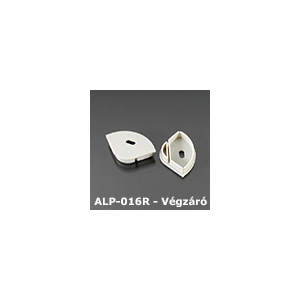 Kép 1/2 - LED Profiles ALP-016R Véglezáró alumínium LED profilhoz, szürke