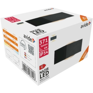 Kép 2/3 - Avide kültéri fali lámpa Nazir LED 6W NW IP54