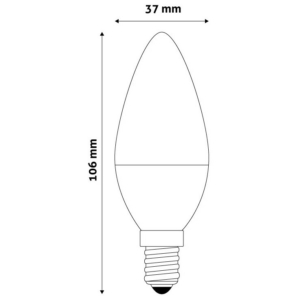Kép 3/4 - Avide Smart LED E14 Candle izzó 5.5W RGB+W WIFI APP Control