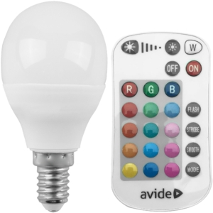 Kép 2/3 - Avide Smart LED Mini Globe 4.9W RGB+W 2700K IR Távirányítóval