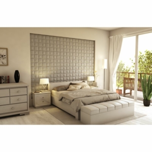 Kép 2/10 - InnoWall műbőr 3D falpanel Biggore 60x60 cm
