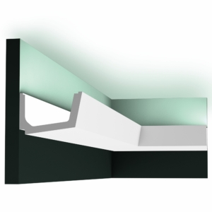 Kép 1/7 - Orac Decor C357 rejtett világításos díszléc, 110 x 71 x 2000 mm