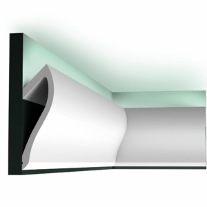 Kép 1/7 - Orac Decor C371 rejtett világításos díszléc, 58 x 185 x 2000 mm