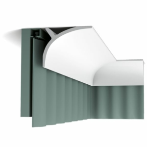 Kép 2/7 - Orac Decor C991 holker/függönytakaró díszléc rejtett világítással, 140 x 110 x 2000 mm