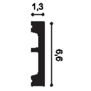 Kép 2/2 - Orac Decor DX157-2300 lábazati díszléc (13 x 66 x 2300 mm)