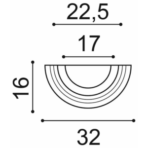 Kép 3/4 - Orac Decor K1151 féloszlop talapzat, 160 x 125 x 320 mm