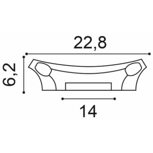 Kép 7/9 - Orac Decor K201 oszlopfő, 62 x 149 x 228 mm