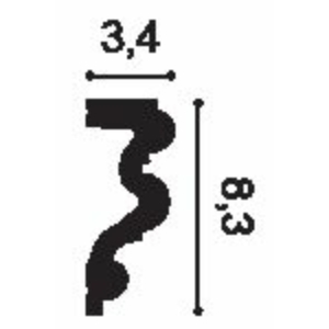 Kép 3/3 - Orac Decor P4025F flexibilis fali elem, 34 x 83 x 2000 mm