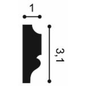 Kép 4/8 - Orac Decor PX116 fali elem, 10 x 31 x 2000 mm