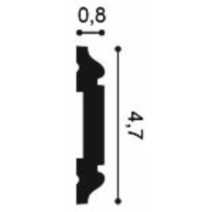 Kép 3/3 - Orac Decor PX144F flexibilis fali elem, 8 x 47 x 2000 mm