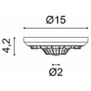 Kép 2/4 - Orac Decor R10 rozetta, 15 cm, 150 x 42 x 150 mm