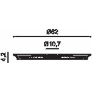 Kép 2/2 - Orac Decor R77 rozetta, 62 cm, 620 x 42 x 620 mm