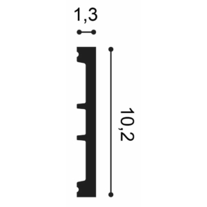 Kép 5/5 - Orac Decor SX163-RAL9003 lábazati díszléc (13 x 101 x 2000 mm)