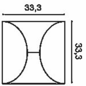 Kép 2/7 - Orac Decor W107 3D Panel, 29 x 333 x 333 mm