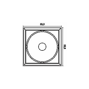 Kép 5/8 - Orac Decor W122 3D Panel, 26 x 333 x 333 mm