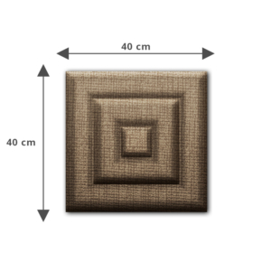 Kép 3/16 - InnoWall műbőr 3D falpanel Cayambe 40x40 cm