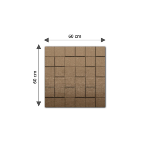Kép 3/16 - InnoWall műbőr 3D falpanel Collarada 60x60 cm