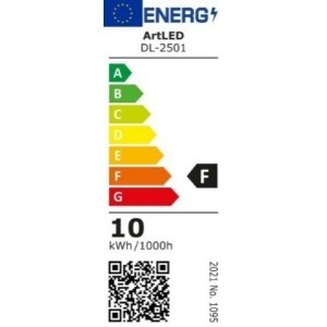 Kép 2/2 - ArtLED 24V COB LED szalag, 10W, 3000K, 324LED, 900 lm, 8 mm, IP20