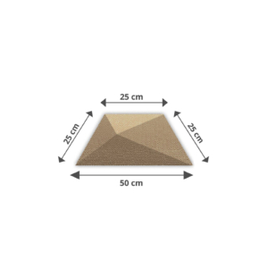 Kép 2/16 - InnoWall műbőr 3D falpanel Escorial 50x25x25x25 cm