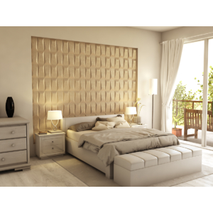 Kép 4/15 - InnoWall műbőr 3D falpanel Galeras 60x60 cm