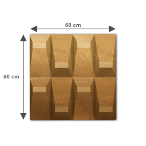 Kép 5/15 - InnoWall műbőr 3D falpanel Galeras 60x60 cm