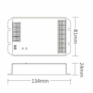 Kép 3/3 - MiLight HR5 5 az 1-ben LED vezérlő egyszínű, CCT, RGB, RGBW, RGB+CCT szalagokhoz, 30A