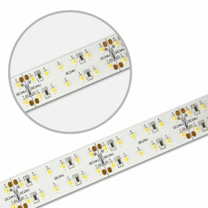 Kép 2/5 - ISOLED CRI930 flexibilis LED szalag, 24V, 30W, kétsoros, IP20, 3000K, 240 LED/m, 2900 lm, 5 méter