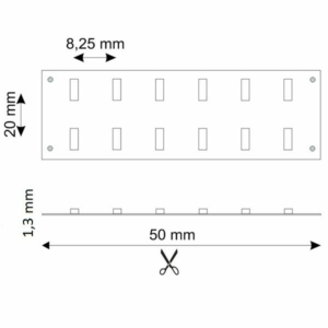 Kép 4/5 - ISOLED CRI930 flexibilis LED szalag, 24V, 30W, kétsoros, IP20, 3000K, 240 LED/m, 2900 lm, 5 méter