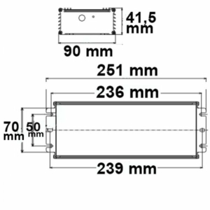 Kép 2/2 - ISOLED LED PWM tápegység, 24V/DC, 400W, dimmelhető, IP67, SELV