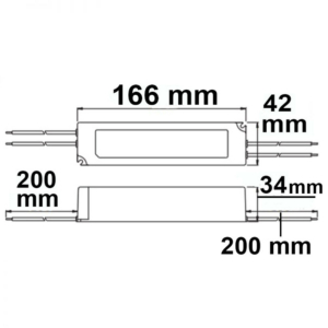 Kép 2/2 - ISOLED LED tápegység, 24 V/DC, 60W, IP67