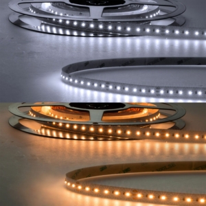 Kép 1/5 - ISOLED CRI918/940 Linear10 flexibilis LED szalag, 24V, 20W, IP20, CCT (1800K-4000K), 240 LED/m, 1600 lm, 5 méter