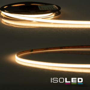 Kép 1/3 - ISOLED COB927-MICRO LED szalag, 24V, 7W, IP20, 2700K, 504 LED/m, 600 lm, 5 méter
