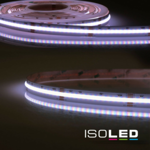 Kép 1/3 - ISOLED AQUA COB RGB lineáris LED szalag, 24V, 14.4W, IP68, 840 LED/m, 800 lm, 5 méter
