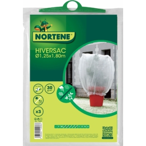 Kép 1/4 - Nortene HIVERSAC növénytakaró zsák, fehér, Ø  1,25 x h. 1,8 m, 3 db (K)