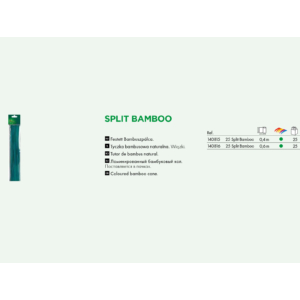 Kép 2/3 - Nortene SPLIT BAMBOO festett bambusz pálcák, zöld, 0,6 m, 25 db