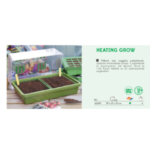 Kép 5/6 - Nortene HEATING GROW fűthető mini üvegház, zöld, 39 x 25 x 20 cm